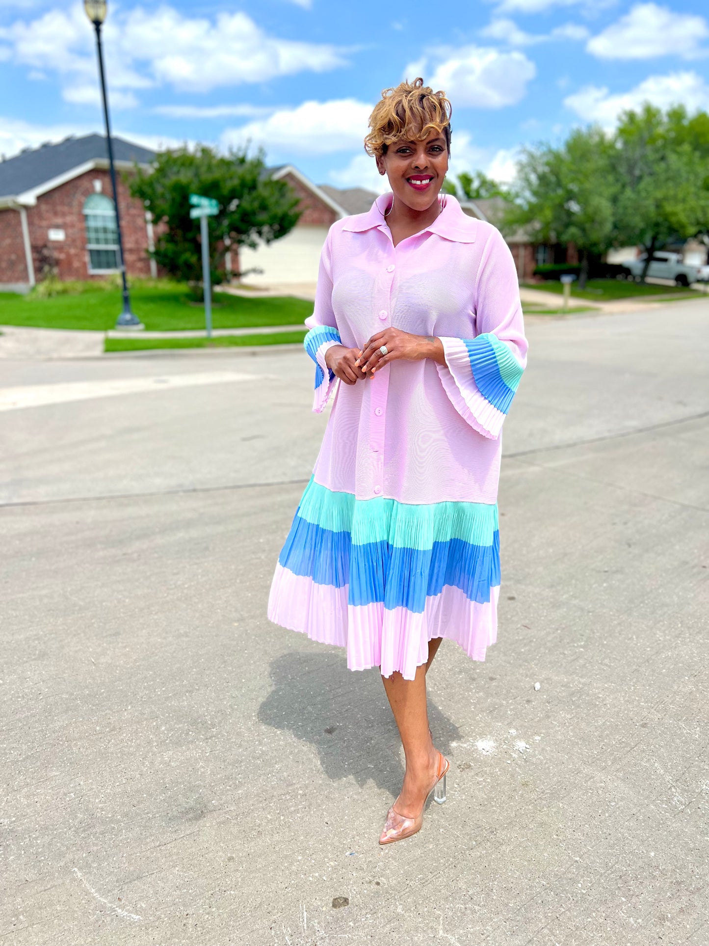 Lovely Lady Dress Pink