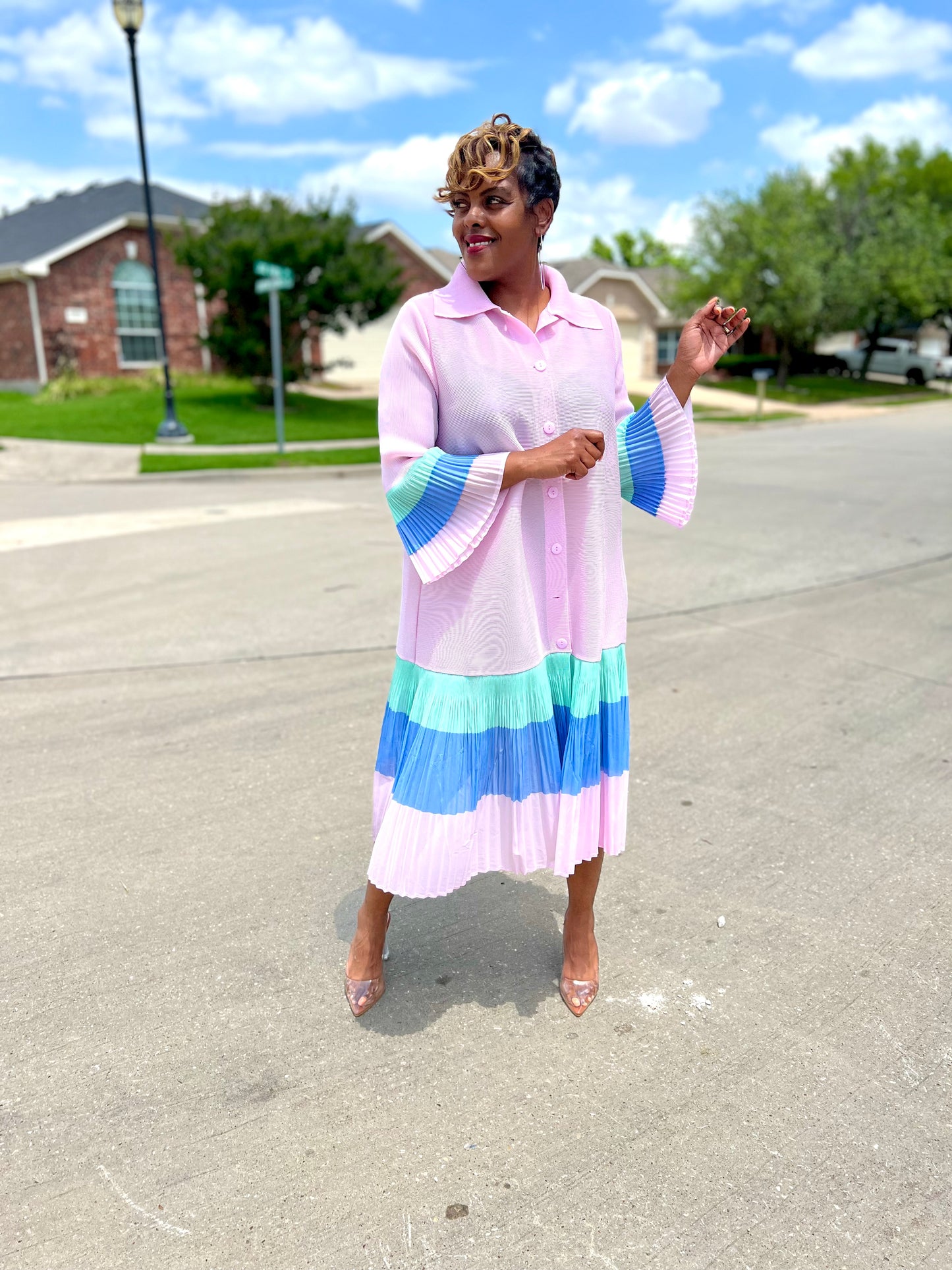 Lovely Lady Dress Pink
