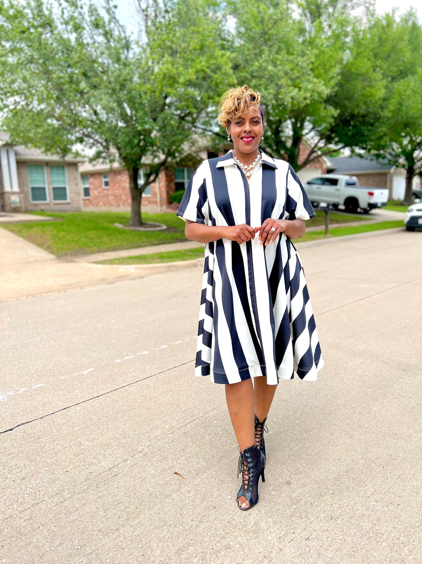 Stripe It Up Dress