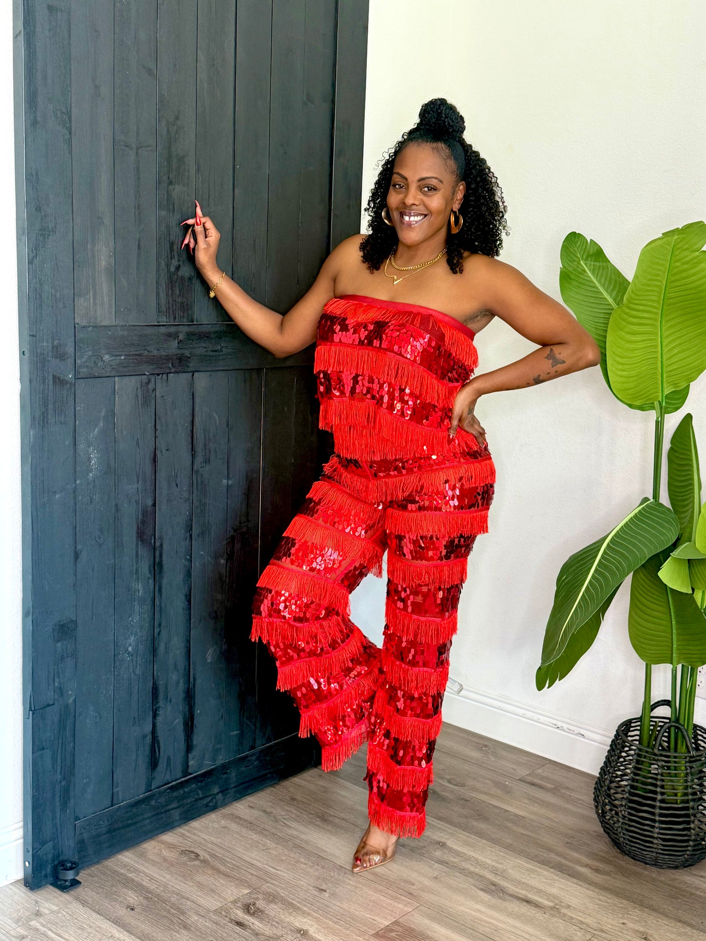 Cherry Boom Pants Set