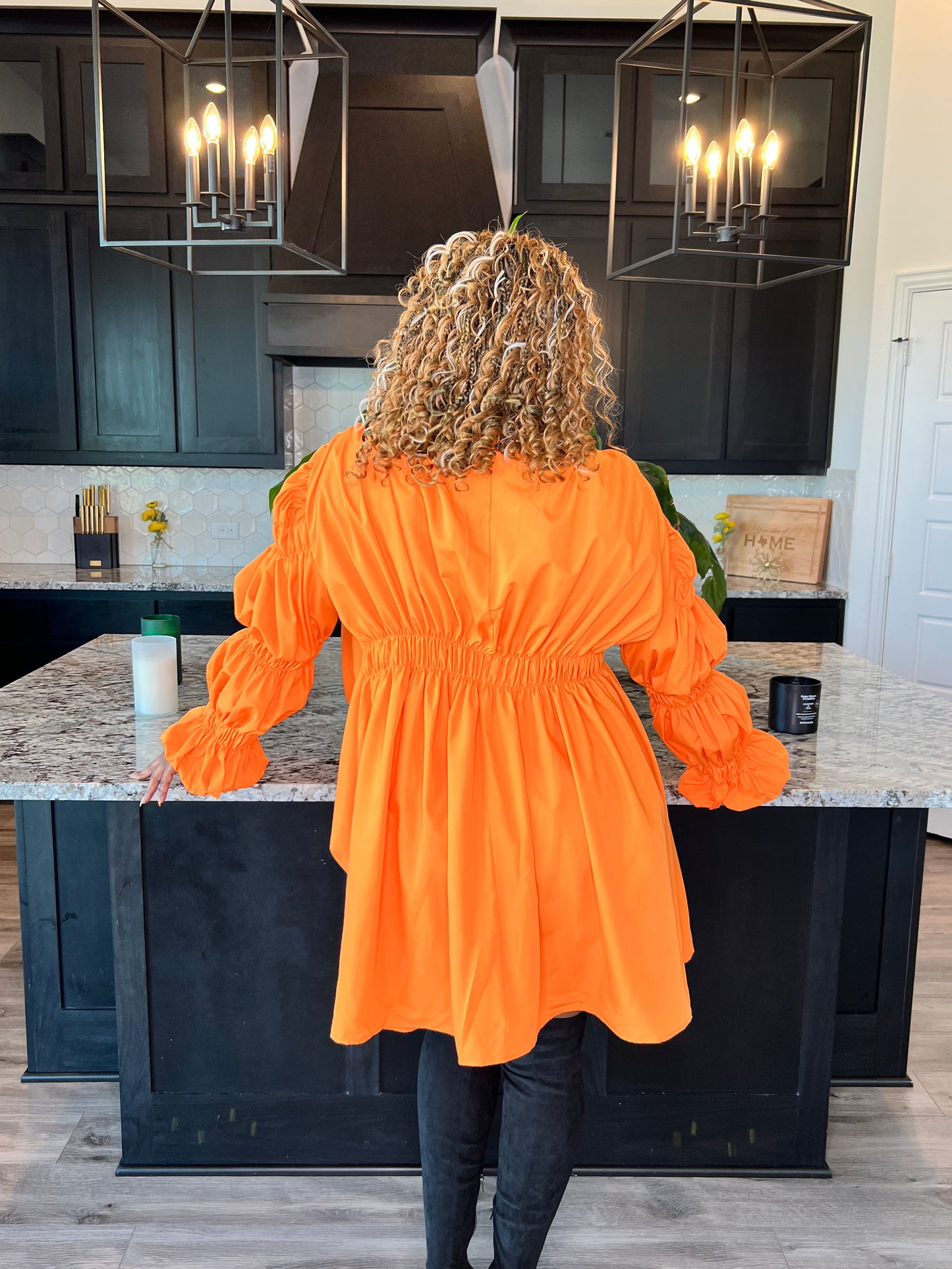 Off The Record Dress Orange