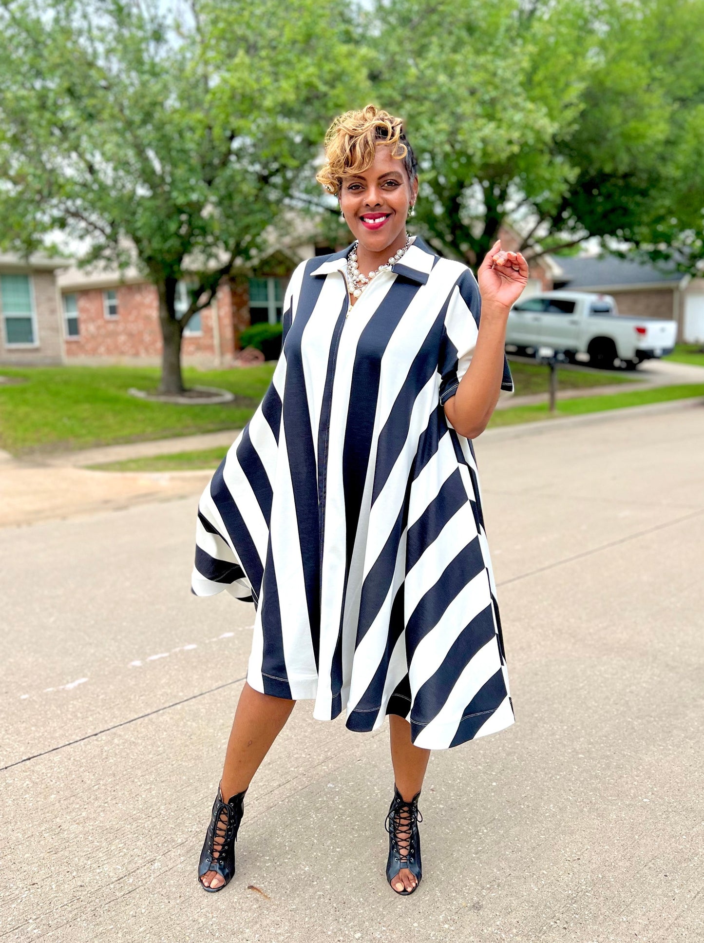 Stripe It Up Dress