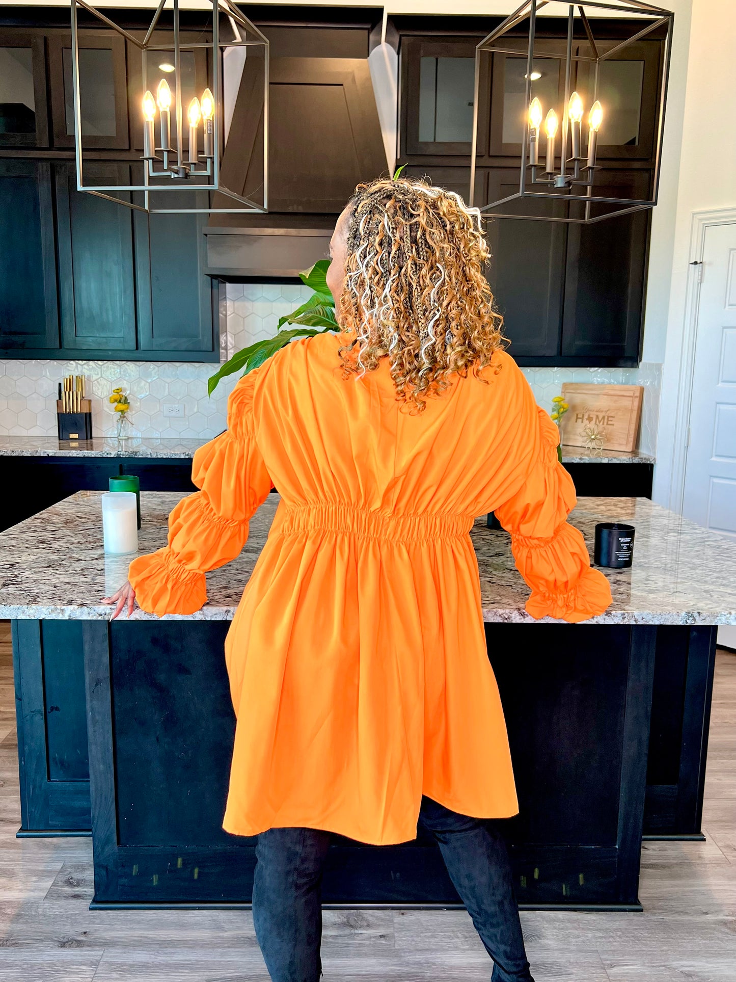 Off The Record Dress Orange