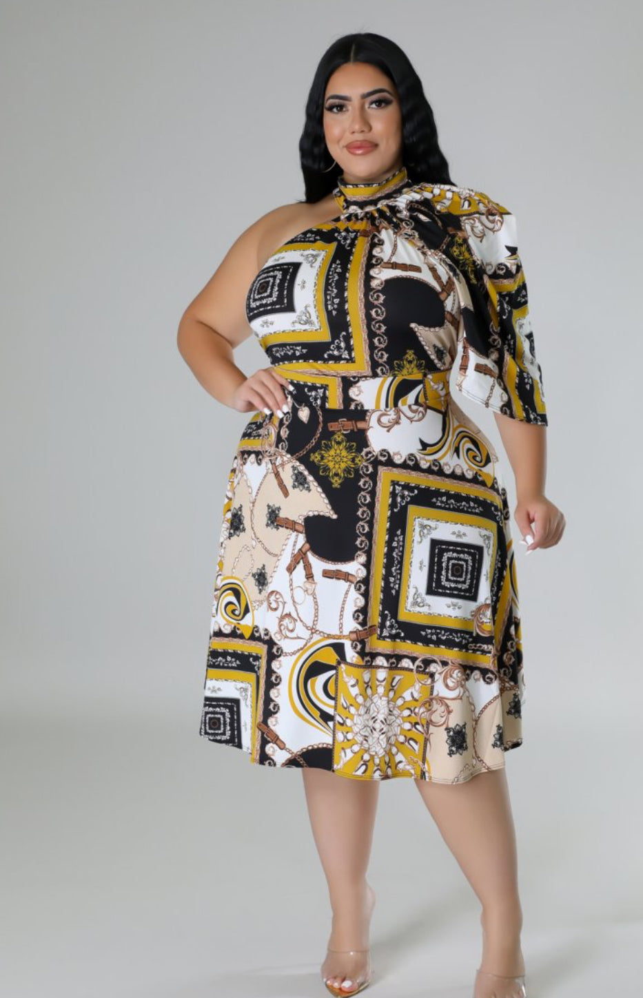 Graphic Print Dress