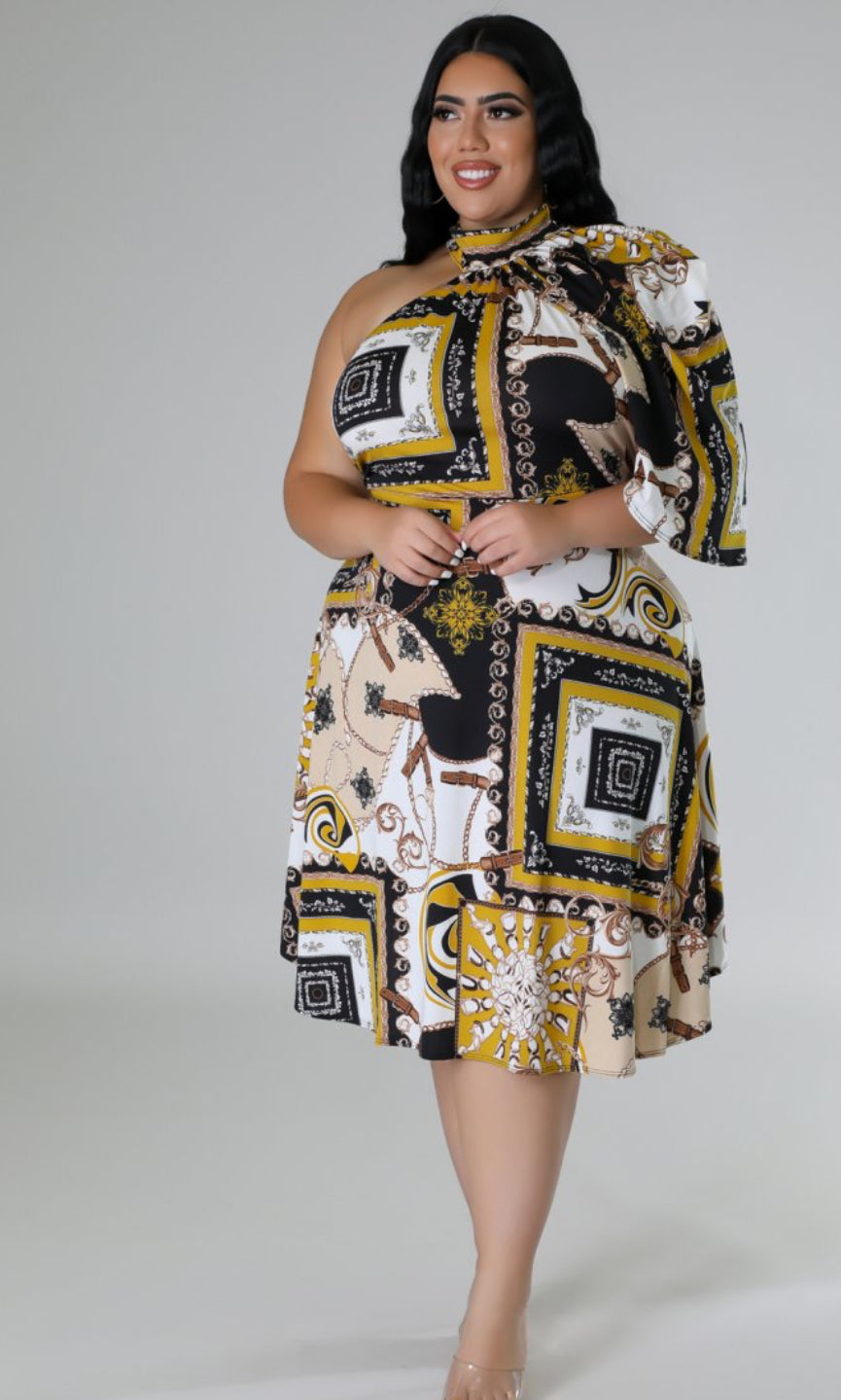 Graphic Print Dress