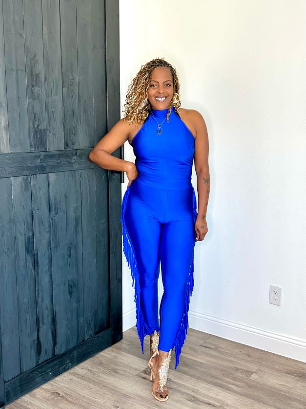 Fringe and Salsa 2 Piece Leggings Set | Royal