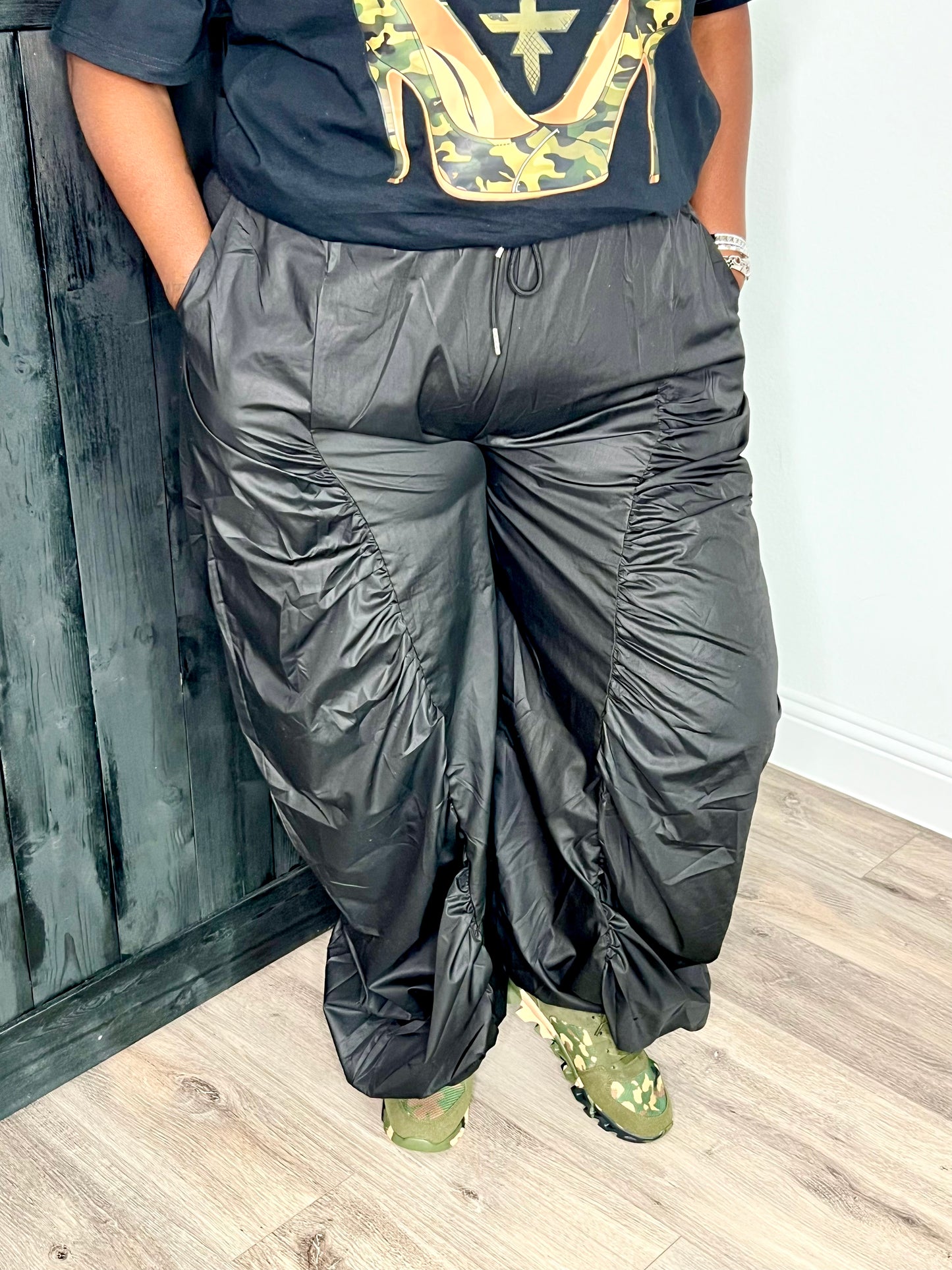 Flair in The Air Black Pants