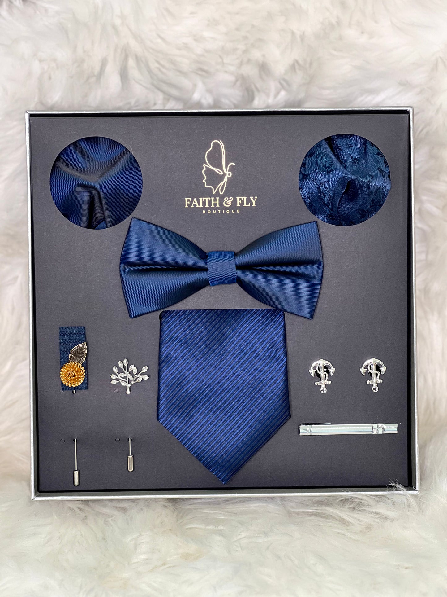 Blissful Blue Tie Set