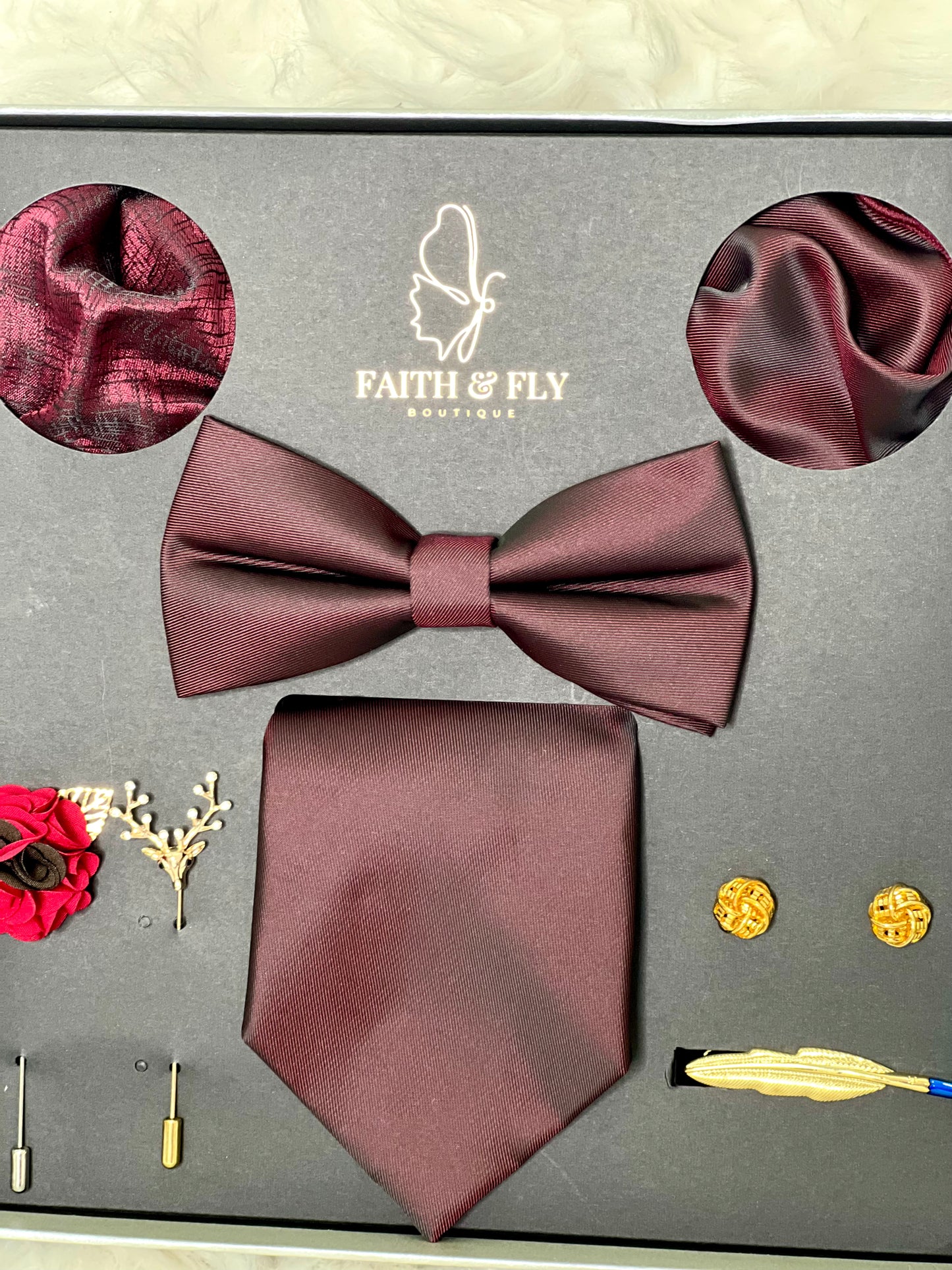 Wine and Dance Tie Set