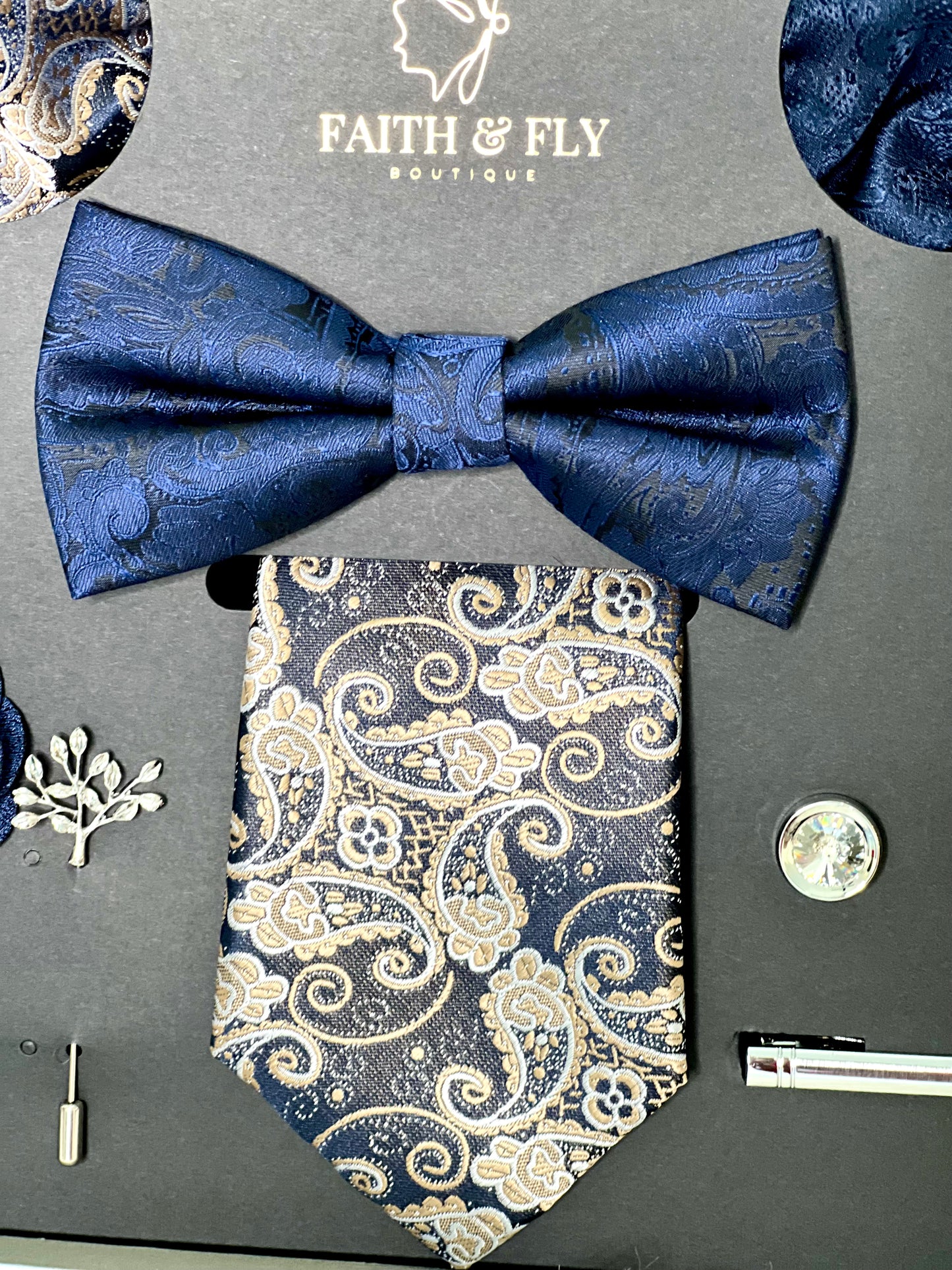 Shades Of Blue Tie Set