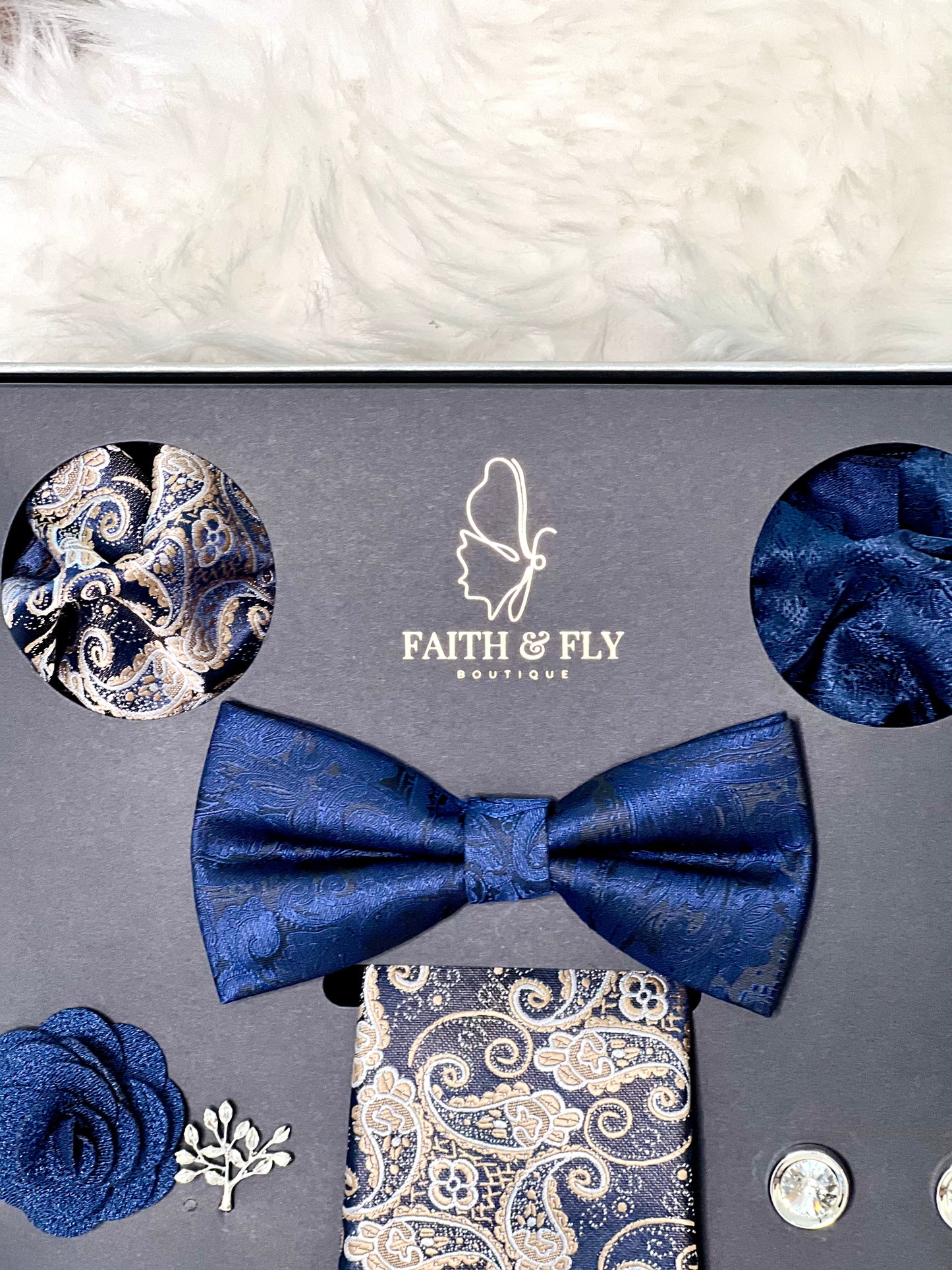 Shades Of Blue Tie Set