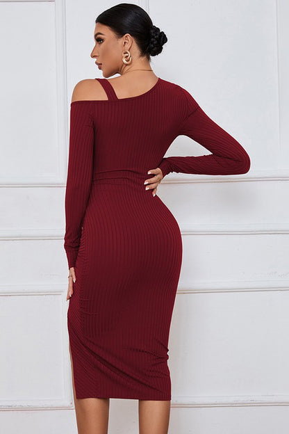 Keep It Cute Dress Burgundy