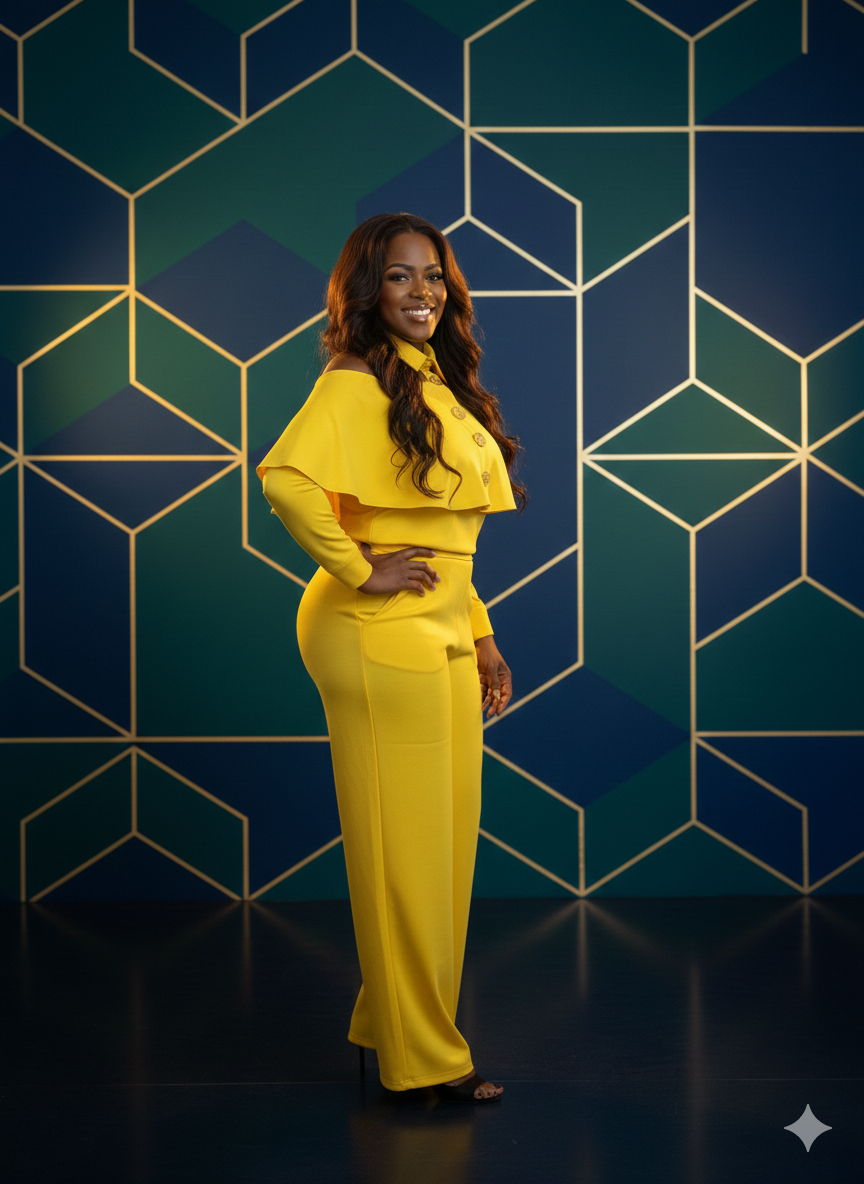 Pop Of Sun Pants Suit