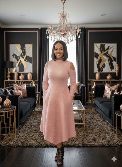 Steady Grace Dress Rose