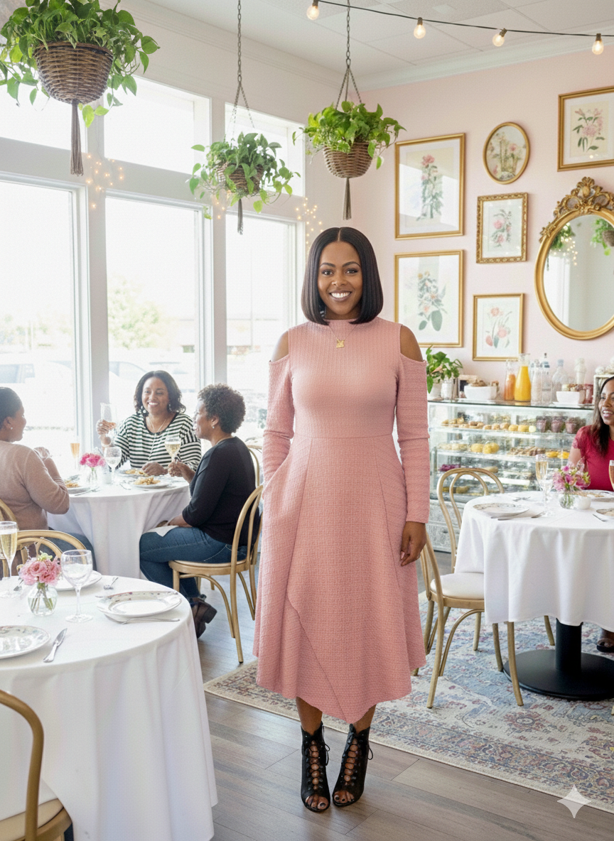 Steady Grace Dress Rose