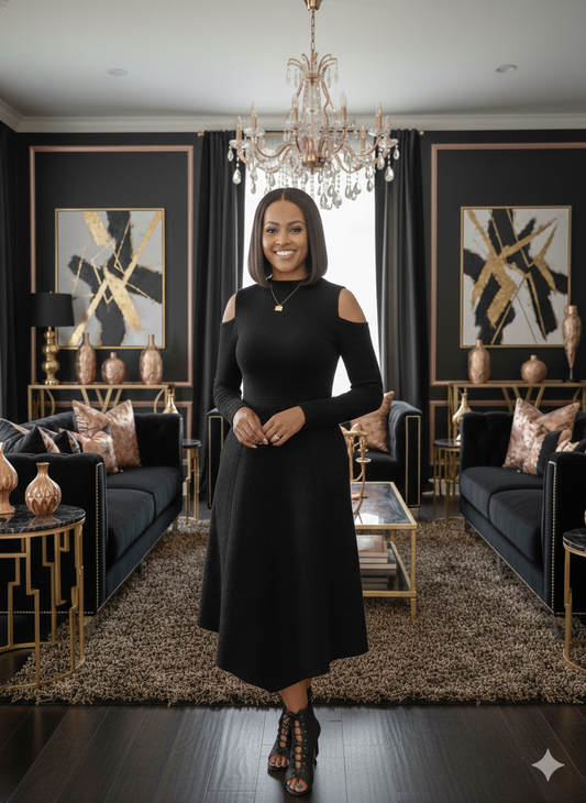 Steady Grace Dress Black