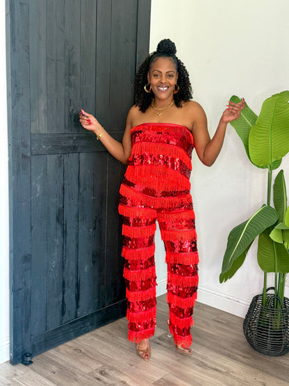 Cherry Boom Pants Set